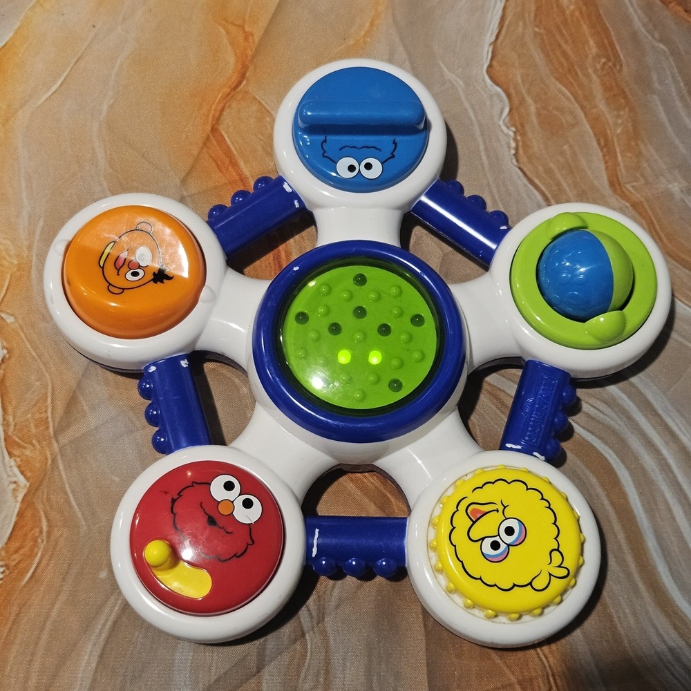 Mattel Sesame Street Lights & Levers Lab Activity Toy 2002 Elmo Big Bird Works